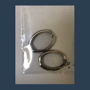 Oval ls 2 stk ca 17 x 23 mm