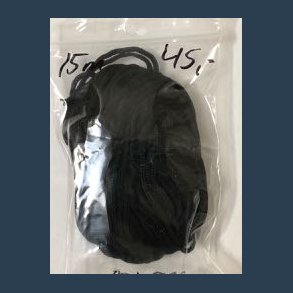 knyttesnor 15m 2mm sort