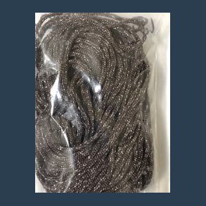 knyttesnor 15m 2mm brun m slv