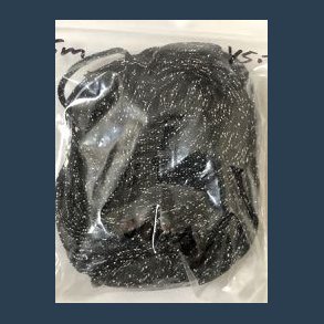 knyttesnor 15m 2mm sort m slv