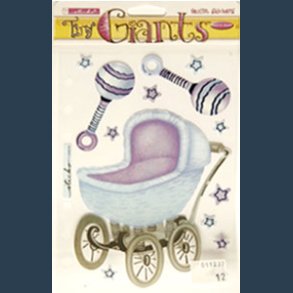 Stickers vellum bl barnevogn mm