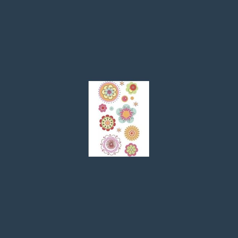 stickers vellum blomster ass