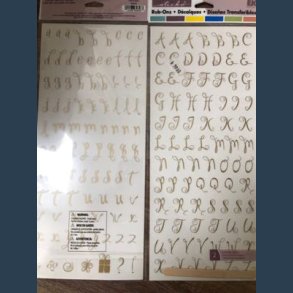 stickers rub ons alfabet guld 14 x 22 cm 2 ark