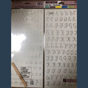 stickers rub ons alfabet slv 14 x 32 cm 2 ark