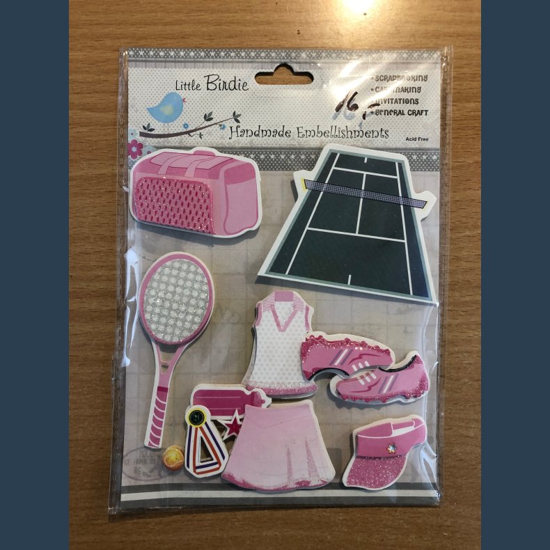 stickers 3D tennis pige