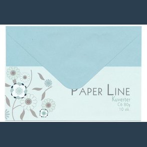 Kuvert C7 80g 10 stk. L.bl