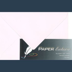 kuvert C6 120g 10stk lyserd