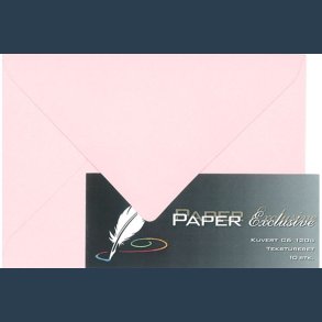 kuvert C6 120g 10 stk lyserd