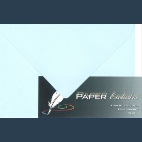 kuvert C6 120g 10 stk lysebl