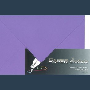 kuvert C6 120g 10 stk lilla