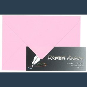 kuvert C6 120g 10 stk baby pink