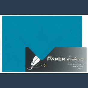 kuvert C6 120g 10 stk petrolium