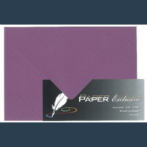 kuvert C6 120g 10stk mrkelilla