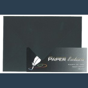 kuvert C6 120g 10 stk Sort