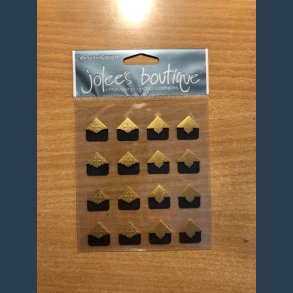 STICKERS HJ�RNER GULD 16 stk til foto