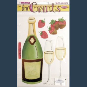 stickers vellum champange