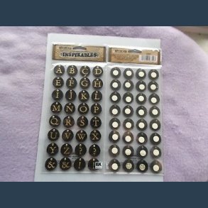 stickers sort Alfabet 20 mm