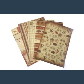 Papir selvklbende A4 Vintage Mnstre 5 ass. pk.