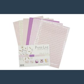 Design papir A4 100 g 6 ark French Garden
