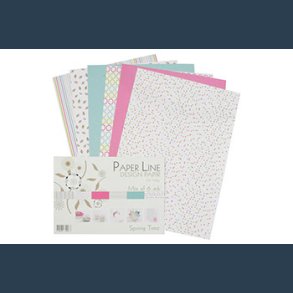 Design papir A4 100 g 6 ark Spring Time