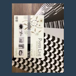 Design papir A4 100 g 6 ark Graphic