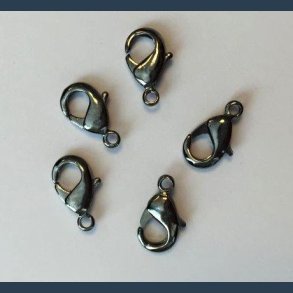 Karabinls anthracite 12 mm 10 stk