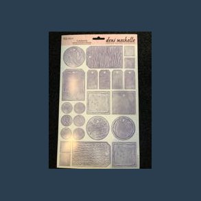 stickers tags lilla 23 ass 20,5 x 32 cm