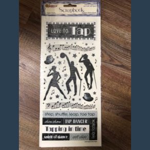 Stickers scrapbook 14 x 30,5cm  m glimmer danser