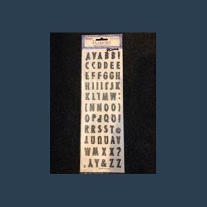 Stickers scrapbook10 x 30 cm alfabet