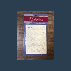 Kortpynt Victorias Design collection anemoner 4 ark A6