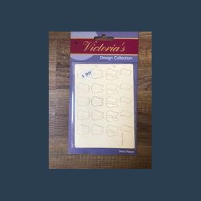 Kortpynt Victorias Design collection tulipaner 4 ark A6