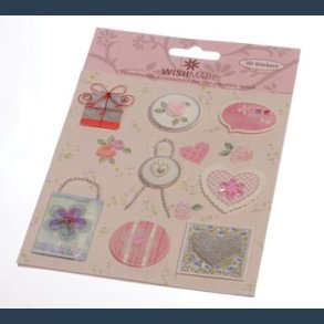 STICKERS ass rosa pynt 3D