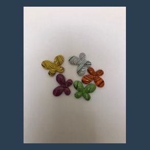 Sommerfugle plast 25 stk ass 20 x 27mm