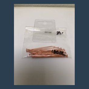 perlestave rosa guld 7 cm 30 stk