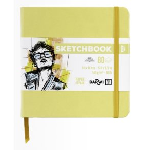 DFY Sketchbook 14 X14 cm 140 g yellow