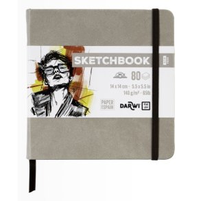 DFY Sketchbook 14 X14 cm 140 g taupe