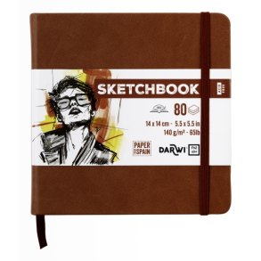DFY Sketchbook 14 X14 cm 140 g terracotta