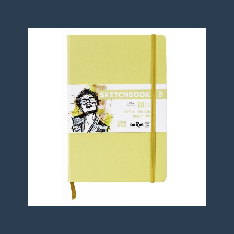DFY Sketchbook 14 X21 cm 140 g yellow
