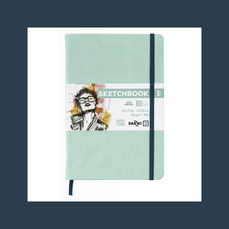 DFY Sketchbook 14 X21 cm 140 g mintgreen