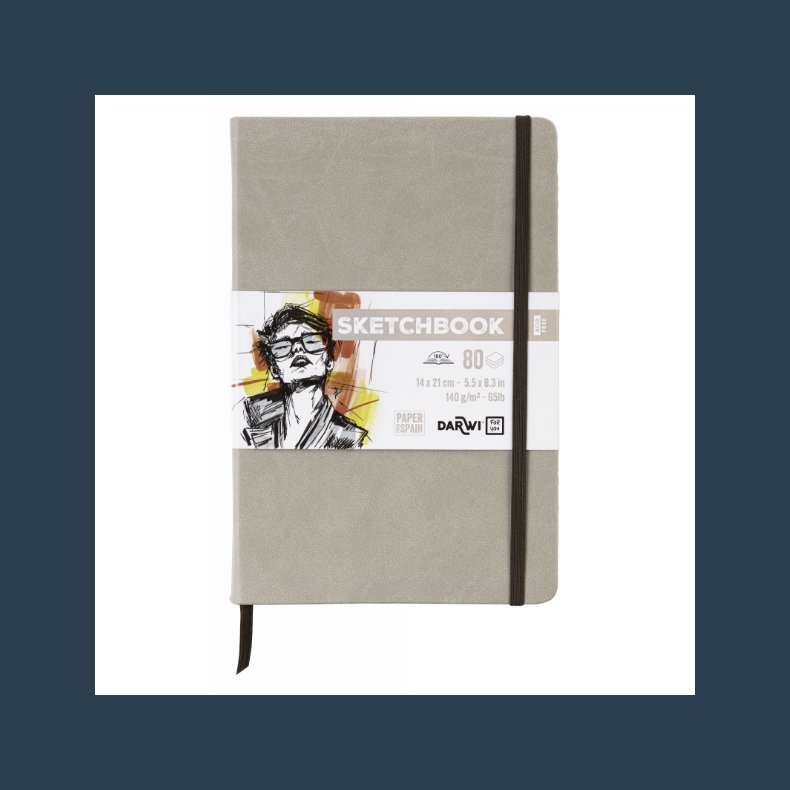 DFY Sketchbook 14 X21 cm 140 g taupe