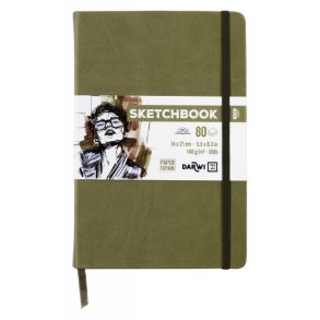 DFY Sketchbook 14 X21 cm 140 g khaki