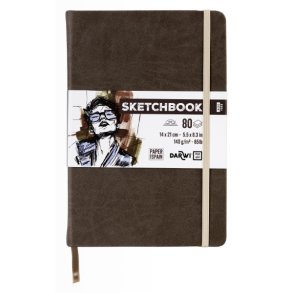 DFY Sketchbook 14 X21 cm 140 g brown