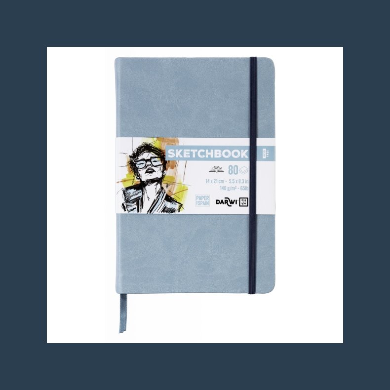 DFY Sketchbook 14 X21 cm 140 g soft blue