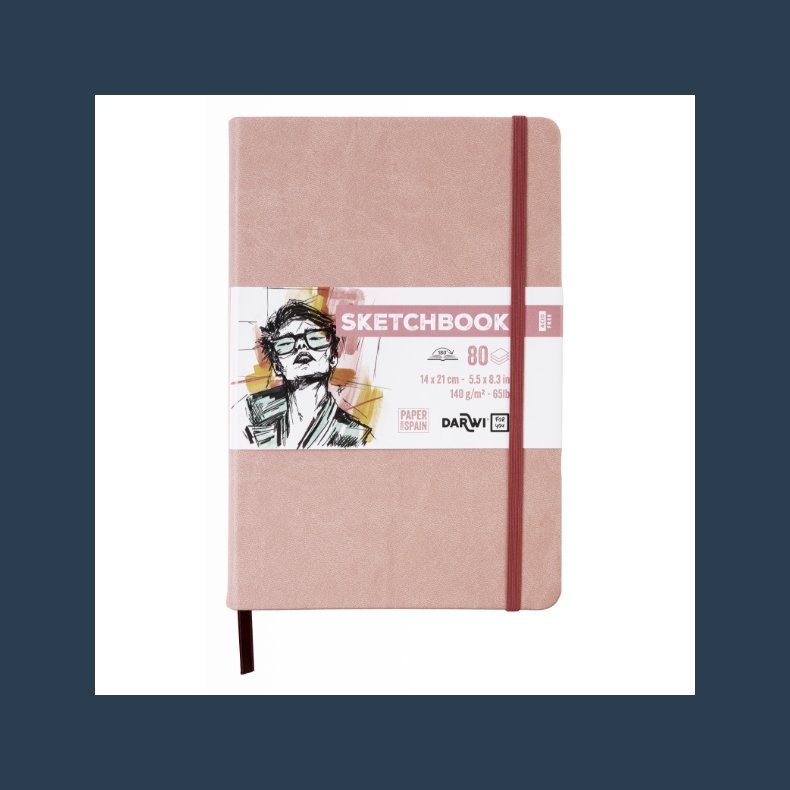 DFY Sketchbook 14 X21 cm 140 g soft pink