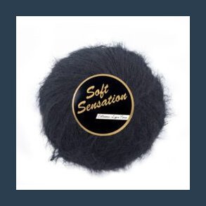 Garn Soft sensation 25 g/200m sort