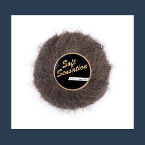 Garn Soft sensation 25 g/200m Mrkebrun