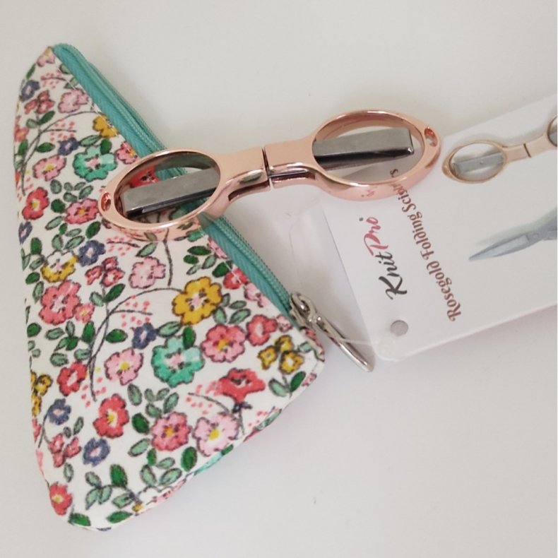 Knitpro foldesaks Rosagold