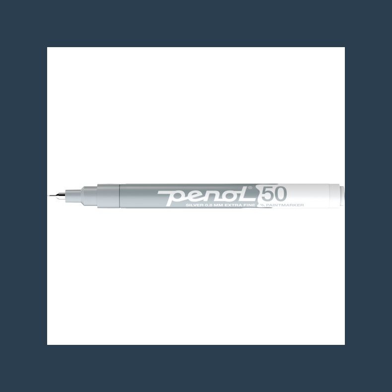 Penol paintmarker 1,2mm ekstra fine silver