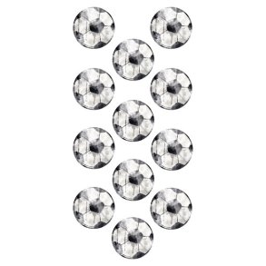 stickers 24 stk. fodbolde 22 mm