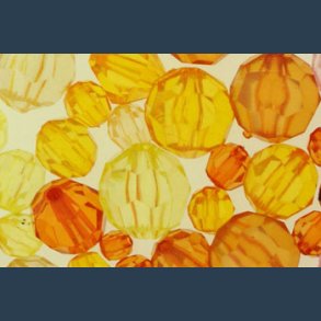 perle facet plast ass st r40 g  symfoni gul